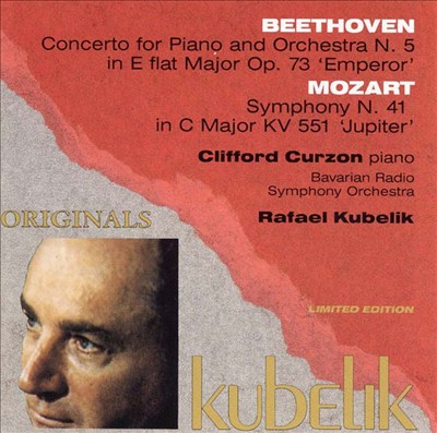 KUBELIK - BEETHOVEN: PIANO CONCERTO NO. 5 "EMPEROR" / MOZART: SYMPHONY NO. 41 "JUPITER"